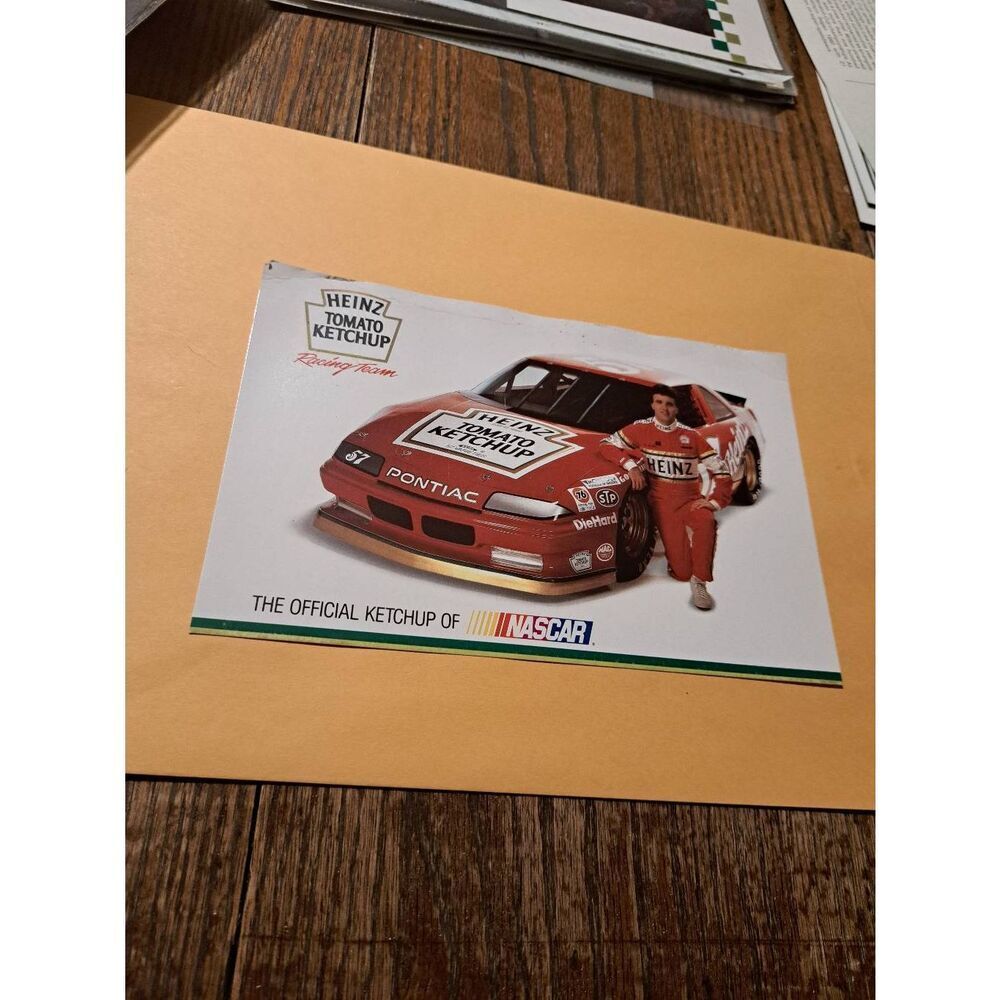 Vintage Hutt Strickland Heinz 57 Pontiac NASCAR Driver Card Vintage Racing Promo